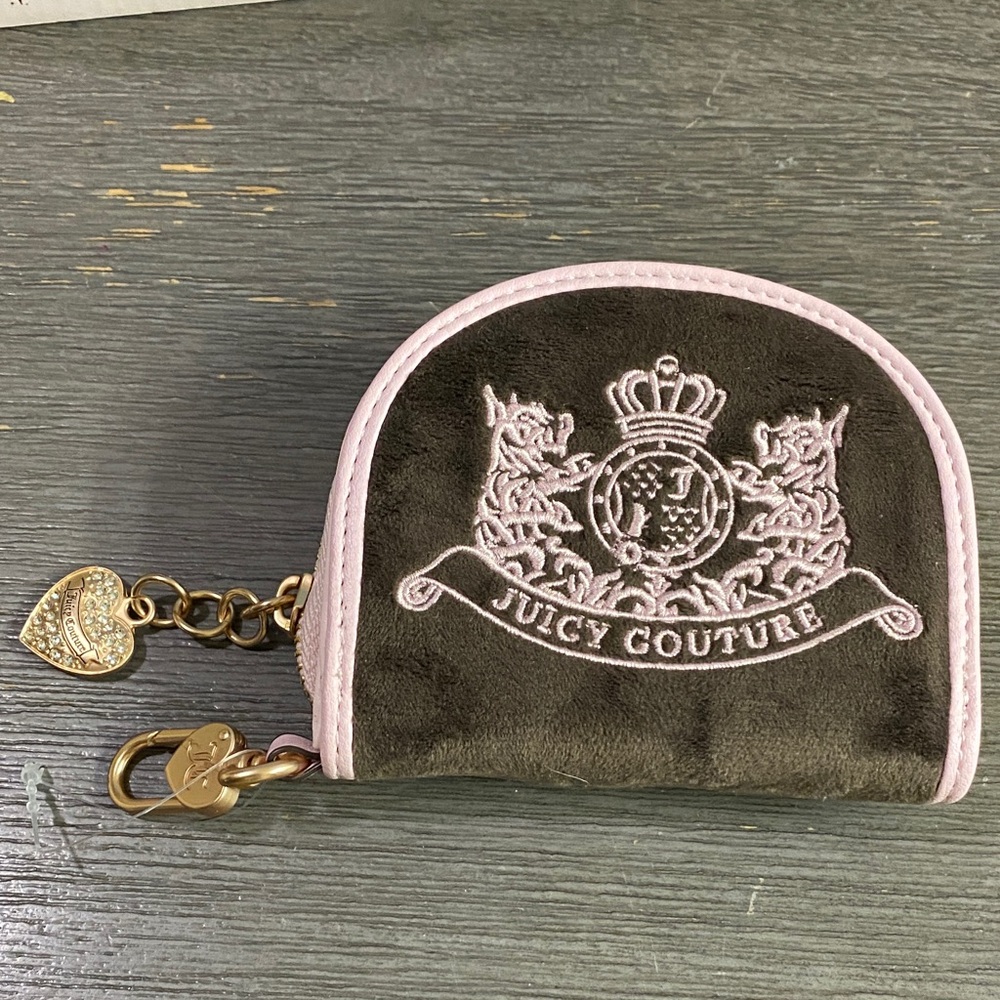 Juicy Couture Brown and Pink Coin Purse
